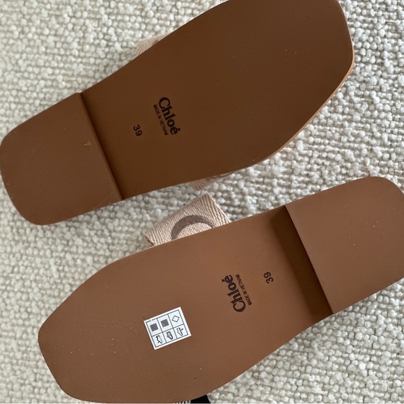 COPY - Chloe Women's Woody Logo Slide Sandals - Picture 5 of 12